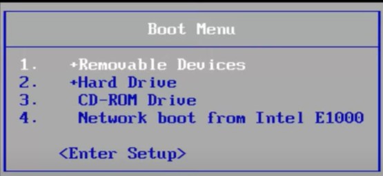 boot menu