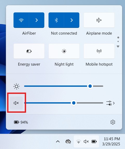 mute button for how to increase volume on laptop or pc