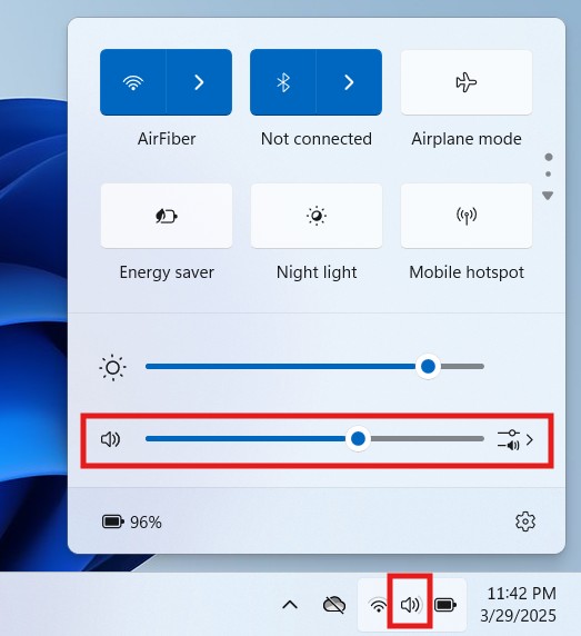 sound icon for how to increase volume on laptop or pc